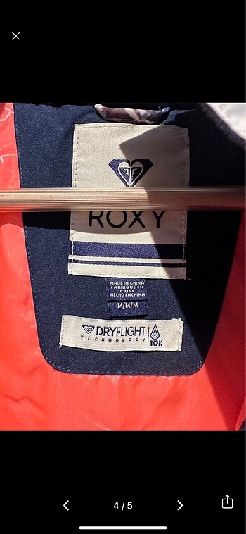 m Beden çeşitli Renk Roxy mont -Kayak montu