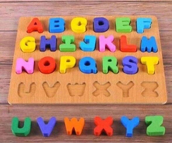 Montesori - ahşap alfabe