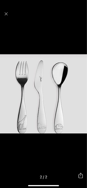 Jumbo Jumbo 3 parça çocuk çatal bıçak set