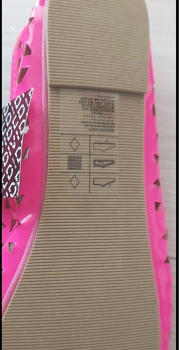 38 Beden pembe Renk H&M yazlık babet