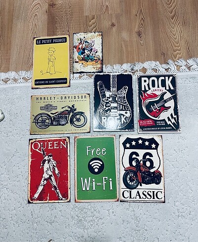 Retro ahşap poster çerçeve