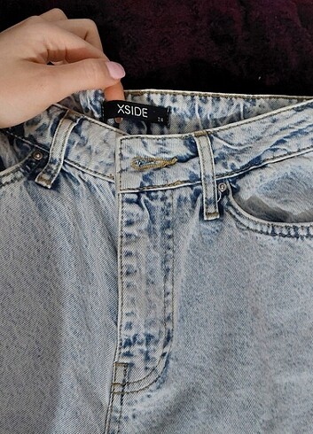 xs Beden mavi Renk İntidex muadili mom jeans 