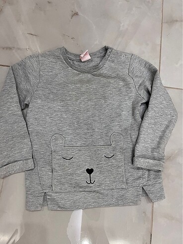 Bebek sweatshirt uzun kollu