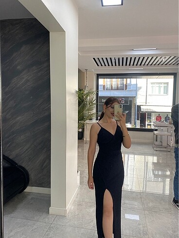 Siyah simli abiye