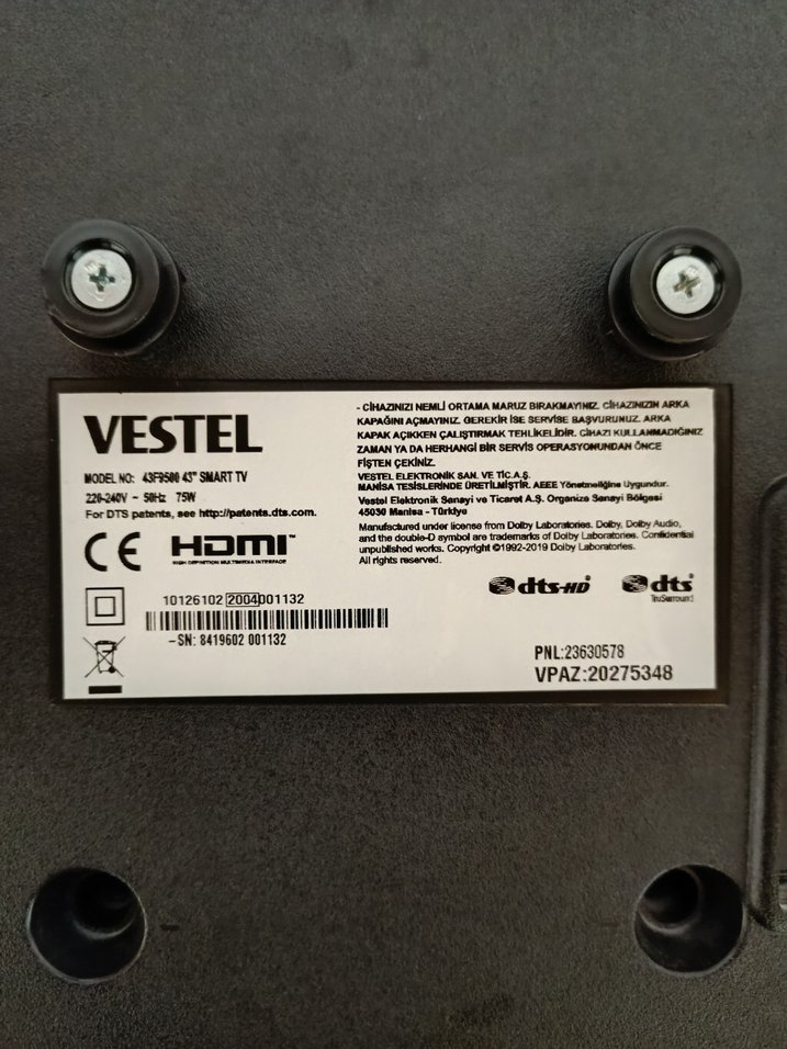 Sadece Ekran kırık Vestel Smart televizyon - Görsel 3