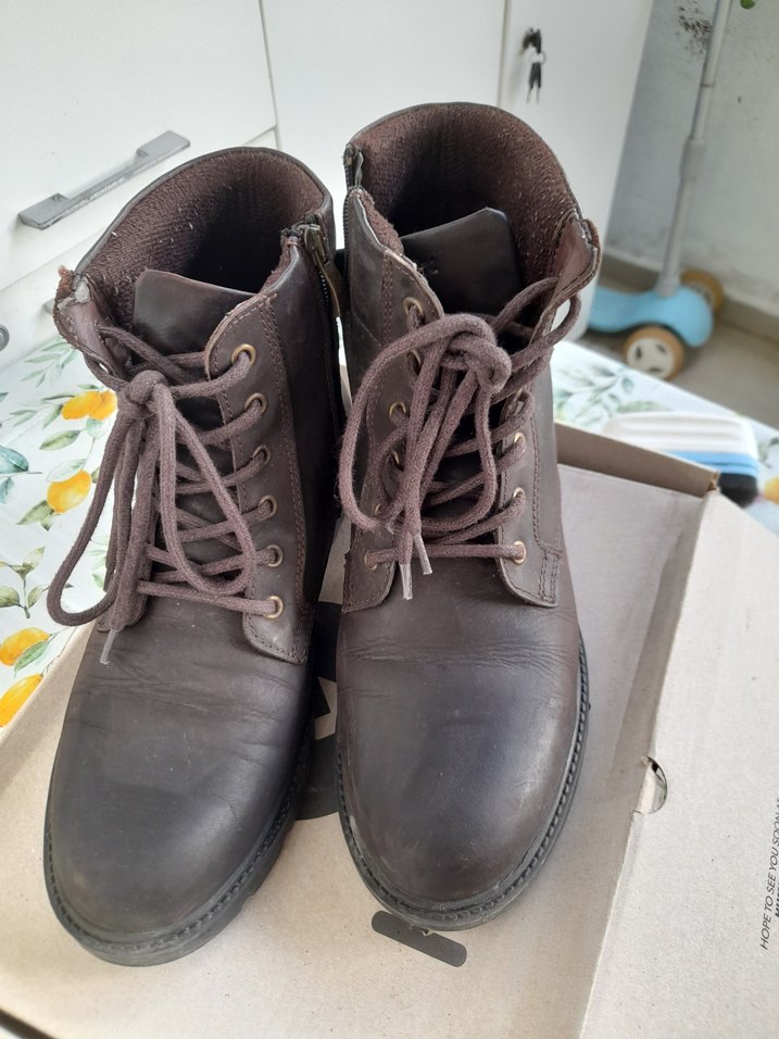 Kinetix Kahverengi Deri Erkek Botları - Görsel 2