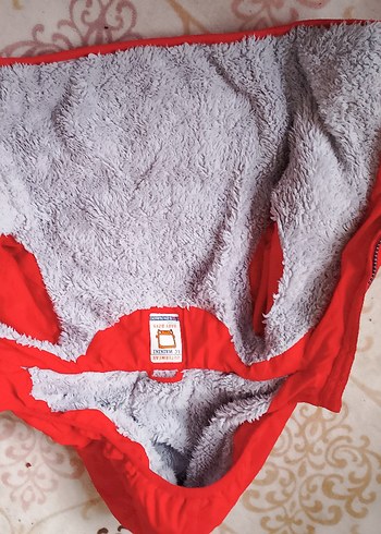 Kırmızı Fermuarlı Bebek Tulumu - Görsel 2