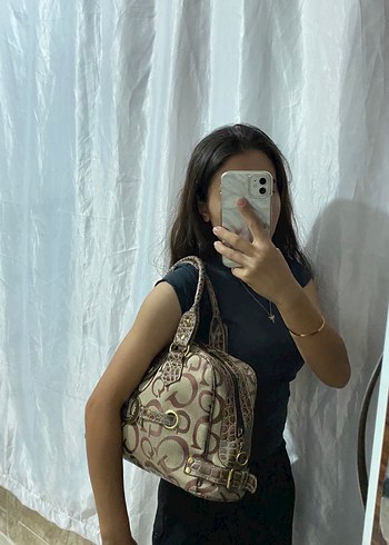  Beden kahverengi Renk Guess vintage çanta