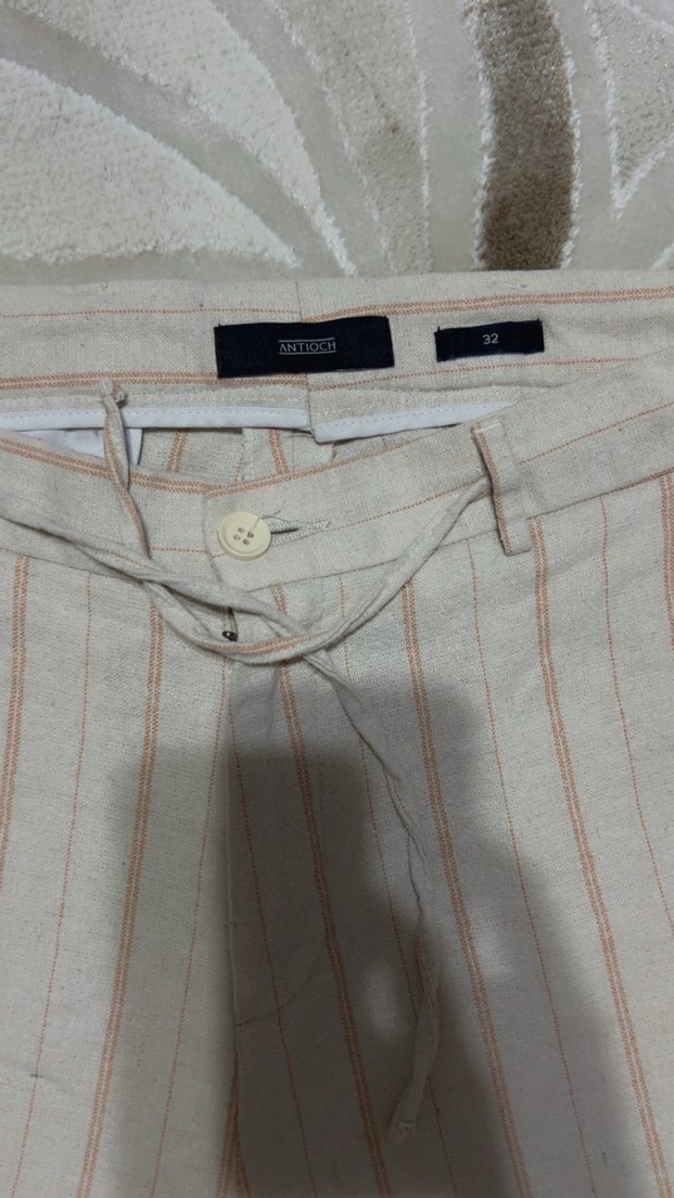 Bej Pamuk Kadın Bermuda Şort - Görsel 5