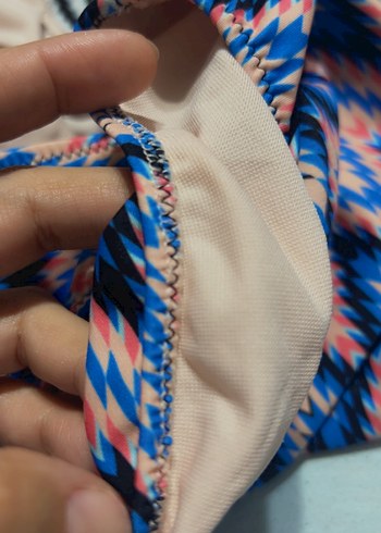 Renkli Pilili Bohem Stil Kadın Mayo - Görsel 6