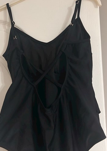 Siyah Kemerli Strappy Kadın Mayo - Görsel 3