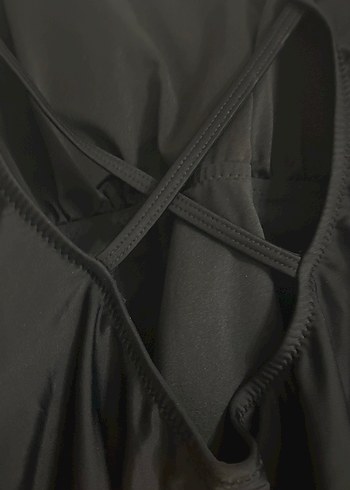 Siyah Kemerli Strappy Kadın Mayo - Görsel 5