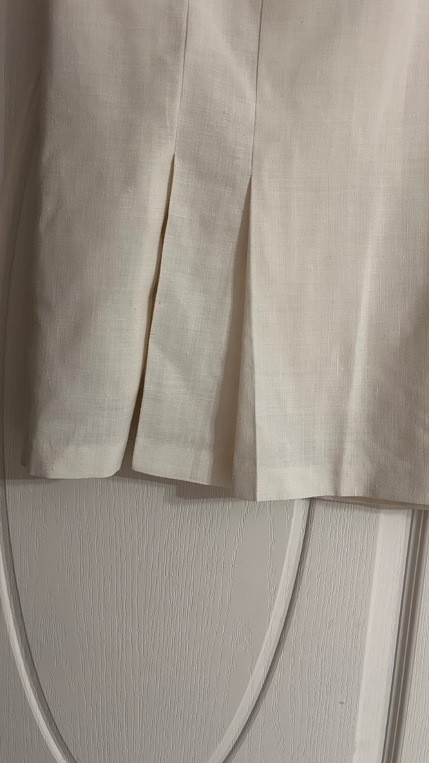 Beyaz Midi Kalem Etek - Görsel 5