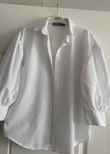 Olalook marka Kadın Beyaz Pamuklu Uzun Kollu Ofis Gömleği - Görsel 5