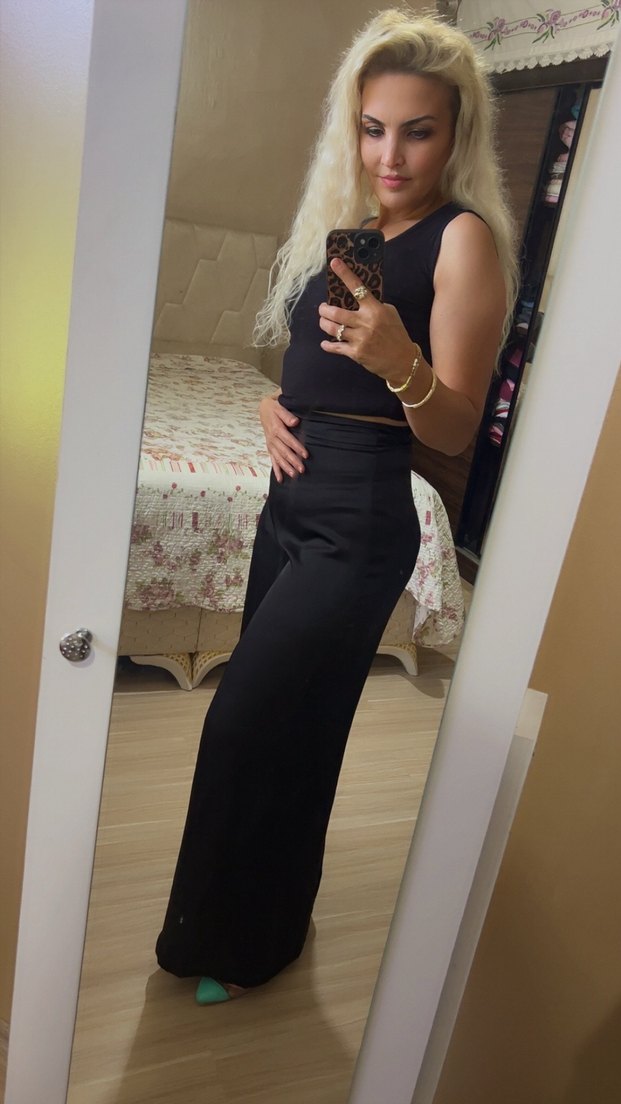 Zara marka saten pantolon - Görsel 4