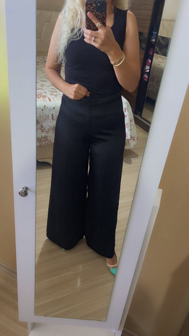 Zara marka saten pantolon - Görsel 2