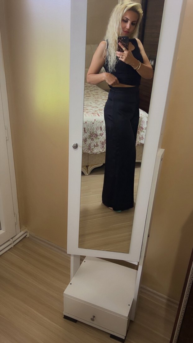 Zara marka saten pantolon - Görsel 3