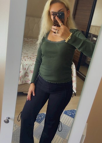 Kadın kargo pantolon-eşofman altı - Görsel 3