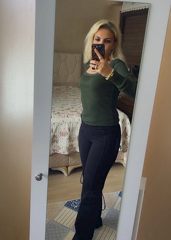 Kadın kargo pantolon-eşofman altı - Görsel 2