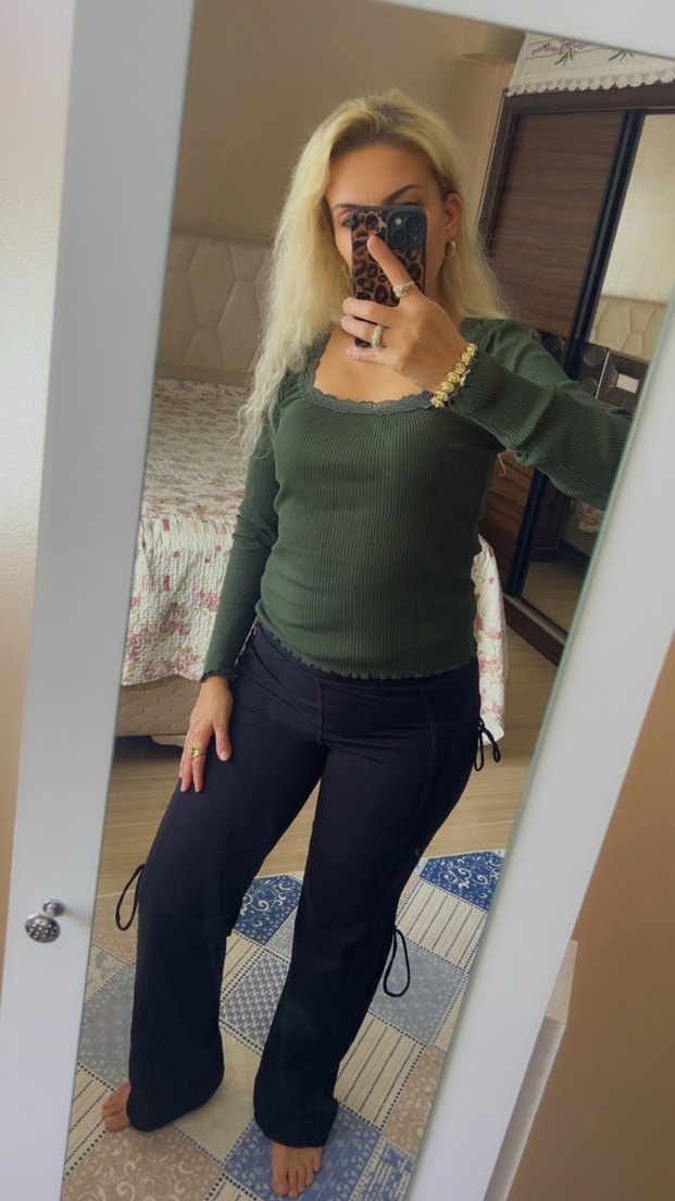 Kadın kargo pantolon-eşofman altı - Görsel 3