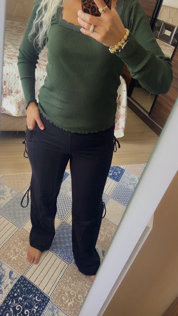 Kadın kargo pantolon-eşofman altı - Görsel 4