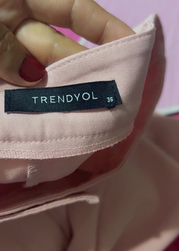 s Beden pembe Renk Trendyol yelek şort takım