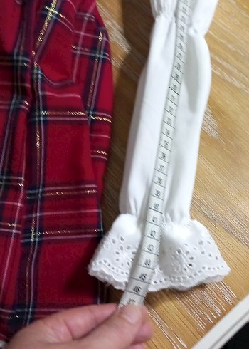 Kırmızı Kareli Askılı Kız Çocuk Elbise - Görsel 11