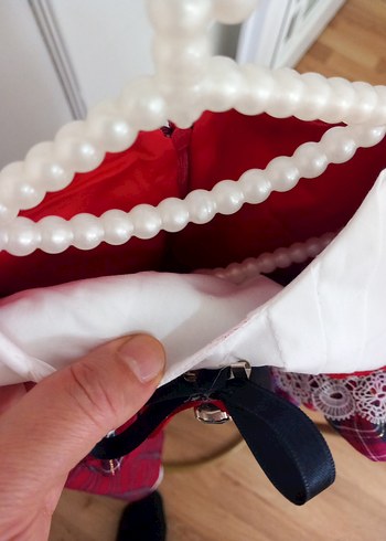 Kız Çocuk Kırmızı Ekiseli Fırfırlı Elbise - Görsel 6