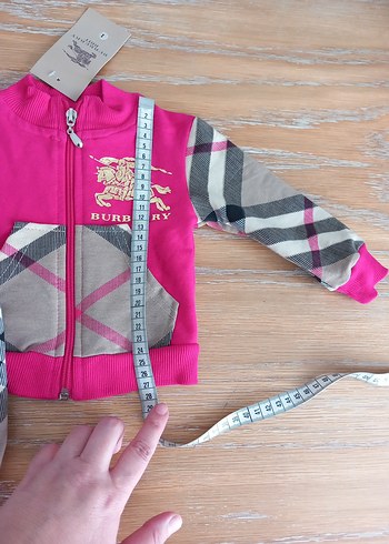 Pembe Baskılı Fermuarlı Bebek Kız Takımı - Görsel 4