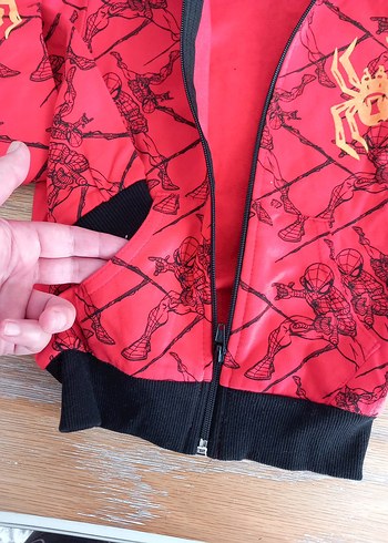 Spiderman Kapüşonlu Erkek Çocuk Sweatshirt - Görsel 2