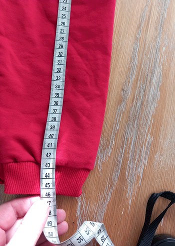 Kız Çocuk Kırmızı Kapüşonlu Adidas Eşofman Takımı - Görsel 5