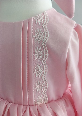 Pembe Kız Çocuk Elbise - Görsel 4