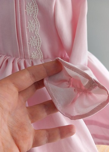 Pembe Kız Çocuk Elbise - Görsel 3