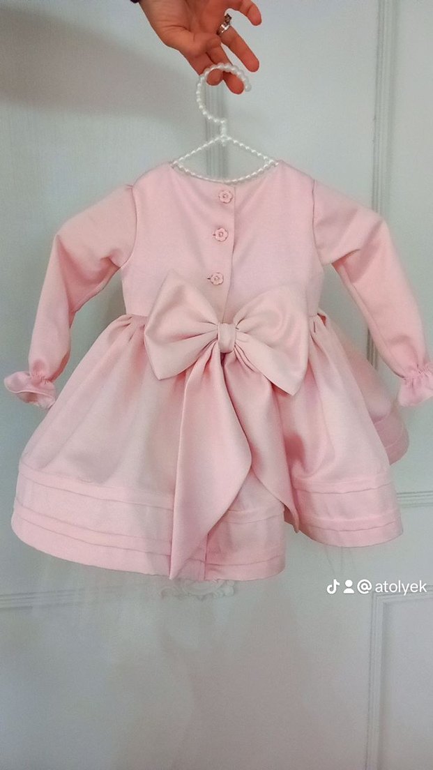 Pembe Kız Çocuk Elbise - Görsel 2
