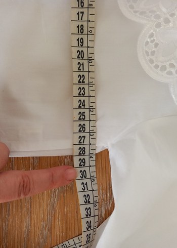 Dantel Yakalı Beyaz Kız Gömleği - Görsel 4