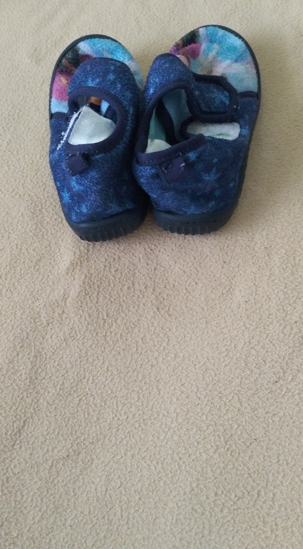 Kız Çocuk Mavi Baskılı Sıcak Terlik - Görsel 3