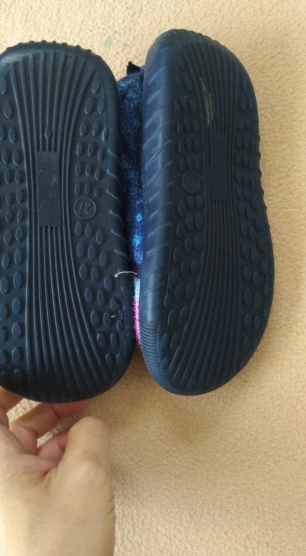 Kız Çocuk Mavi Baskılı Sıcak Terlik - Görsel 2