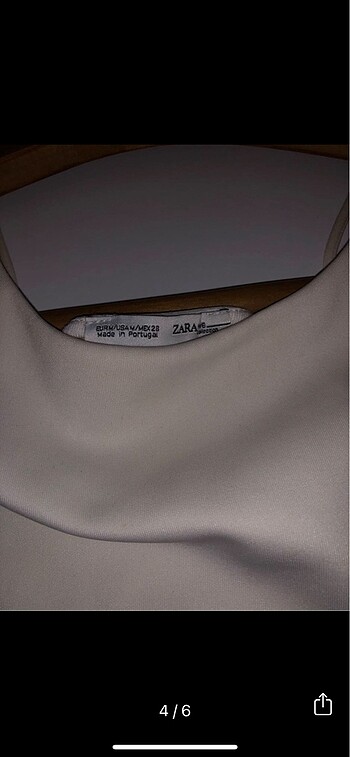 m Beden beyaz Renk Zara Beya Crop Ust