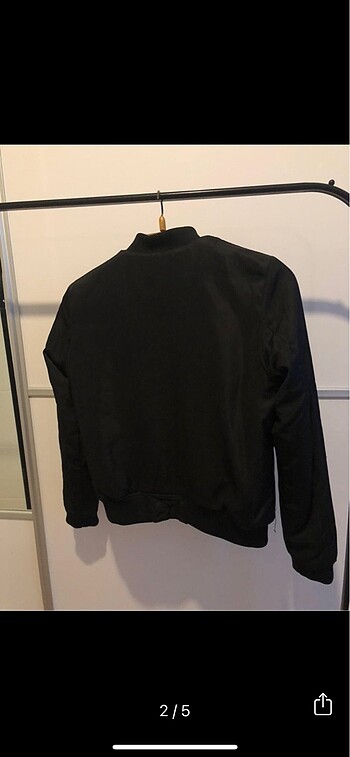 Zara Siyah ici desenli zara bomber mont ceket