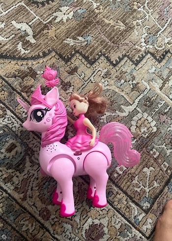 Pembe At ve Bebek Figür Aksiyon Oyuncağı - Görsel 5