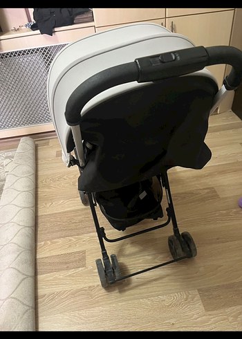 Beyaz Gri Bebek Arabası - Görsel 4