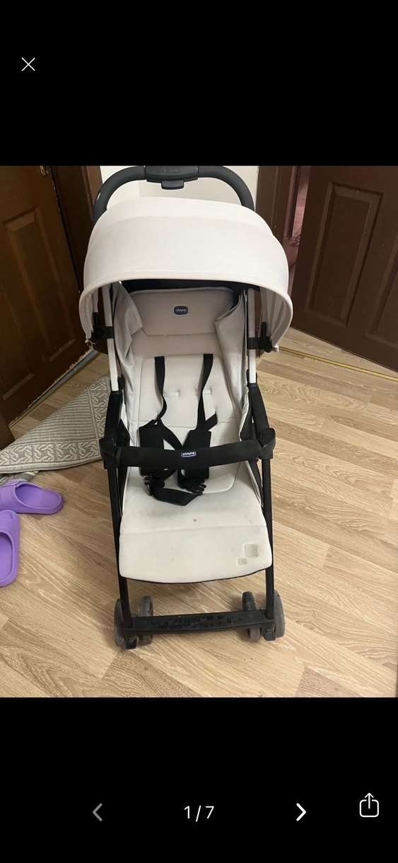 Beyaz Gri Bebek Arabası - Görsel 2