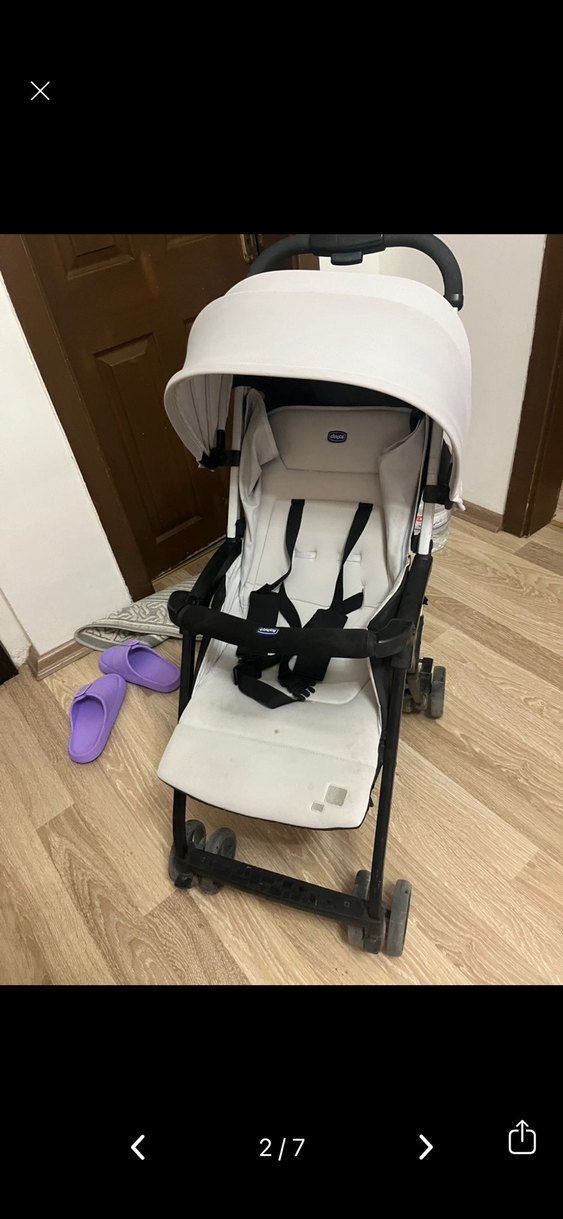 Beyaz Gri Bebek Arabası - Görsel 3