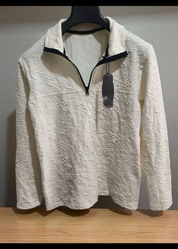 Erkek Fermuarlı Yüksek Yakalı Sweatshirt