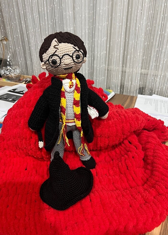 Hary porther amigurimi oyuncak - Görsel 5