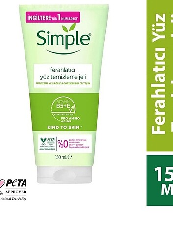 Simple ferahlatıcı yüz temizleme jeli 150 ml - Görsel 5