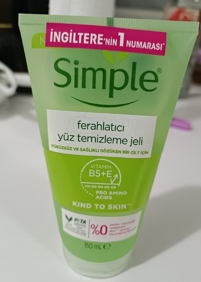 Simple ferahlatıcı yüz temizleme jeli 150 ml - Görsel 2