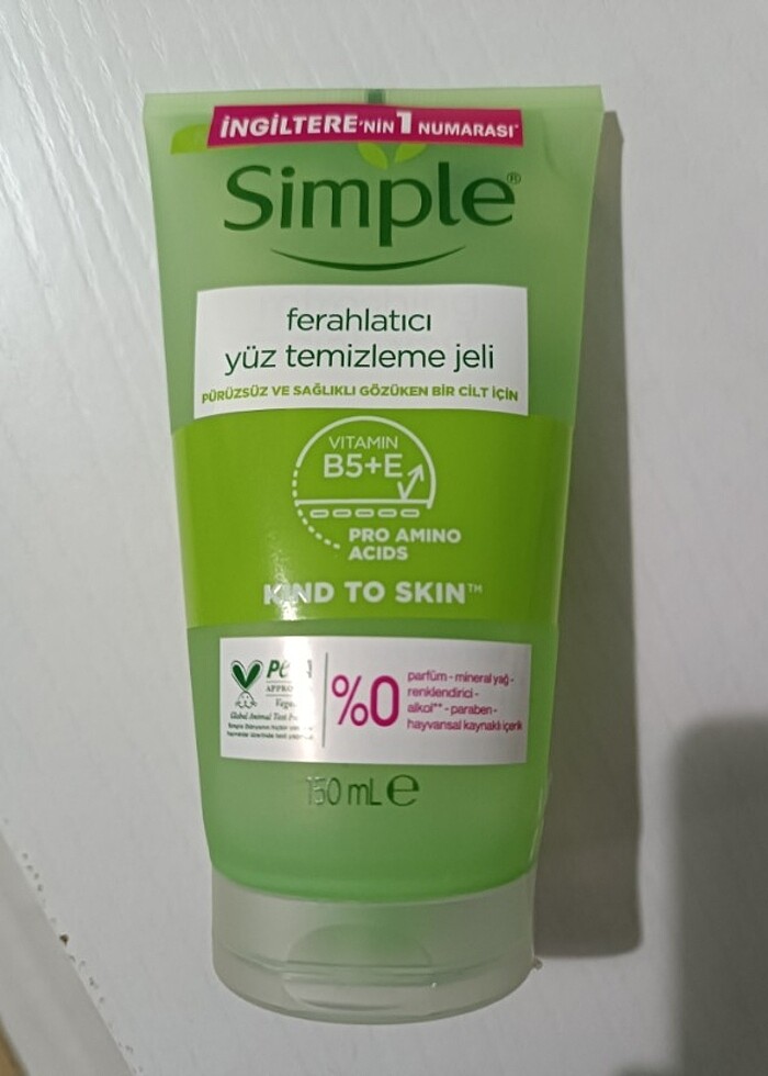 Simple ferahlatıcı yüz temizleme jeli 150 ml - Görsel 3