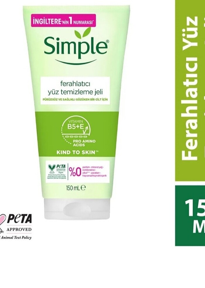 Simple ferahlatıcı yüz temizleme jeli 150 ml - Görsel 5