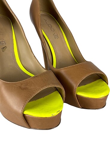 Deri platform ayakkabı - Görsel 5